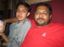 Myself and Anoop George at dinner in Trivandrum